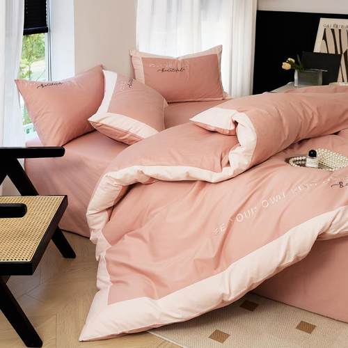 秋冬轻奢风床品床上四件套纯棉全棉磨毛100S长绒棉三件套被套床笠