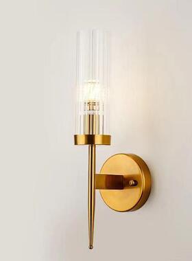 热销玻璃LED壁灯欧式现代创意餐厅客厅壁灯卧室床头灯