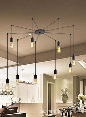 仙女散花吊灯北欧创意时尚吊灯艺术LED节能客厅灯亚克力吊线灯