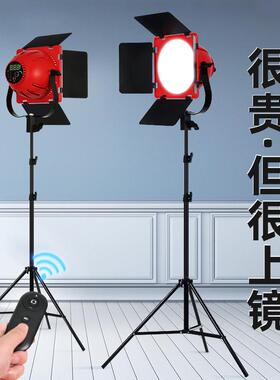 锐腾LED红头灯电影拍摄影视灯直播补光灯神明少女拍照打光摄影灯