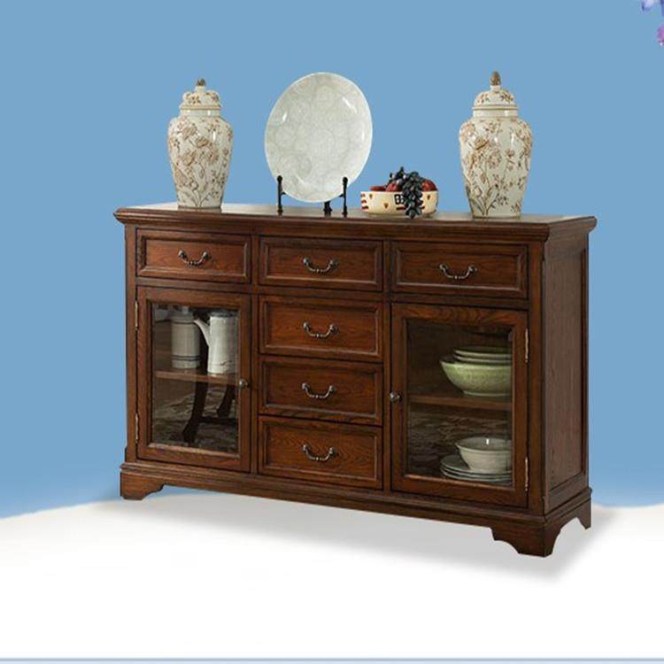 美式乡村实木餐边柜厨房碗盘餐具收纳柜装饰家红橡木厨房储物柜,工业油品/胶粘/化学/实验室用品,其他实验室设备,淘宝优惠券,粉丝福利购,淘宝优惠卷