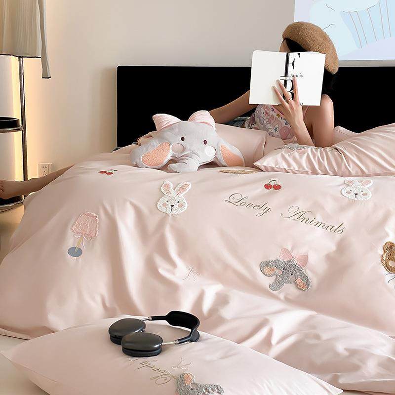 100S全棉卡通小象毛巾绣四件套可爱儿童被套床单床笠纯棉卧室床品,工业油品/胶粘/化学/实验室用品,其他实验室设备,淘宝优惠券,粉丝福利购,淘宝优惠卷