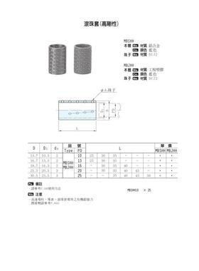 滚珠套MBSHH、MBJHH