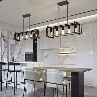 美式复古工业风灯具餐桌乡村吊农舍铁艺吊灯