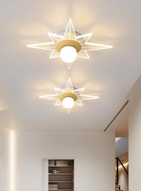 过道灯简约现代led吸顶灯具北欧温馨浪漫创意房间玄关衣帽间灯饰