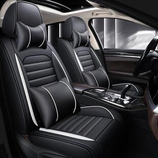 汽车坐垫四季通用新款夏季亚麻全包座椅套皮革小车座垫全包围座套