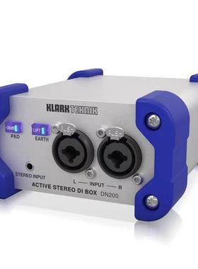 KLARKTEKNIKDN100DN200有源DI盒专业前级效果器舞台乐器立体声