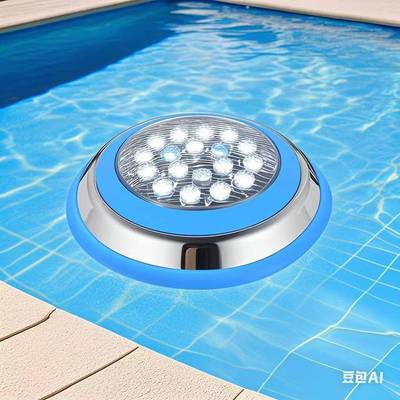 LED泳池灯水下壁灯防水不锈钢泳池灯9W12W15W18W24W水下灯