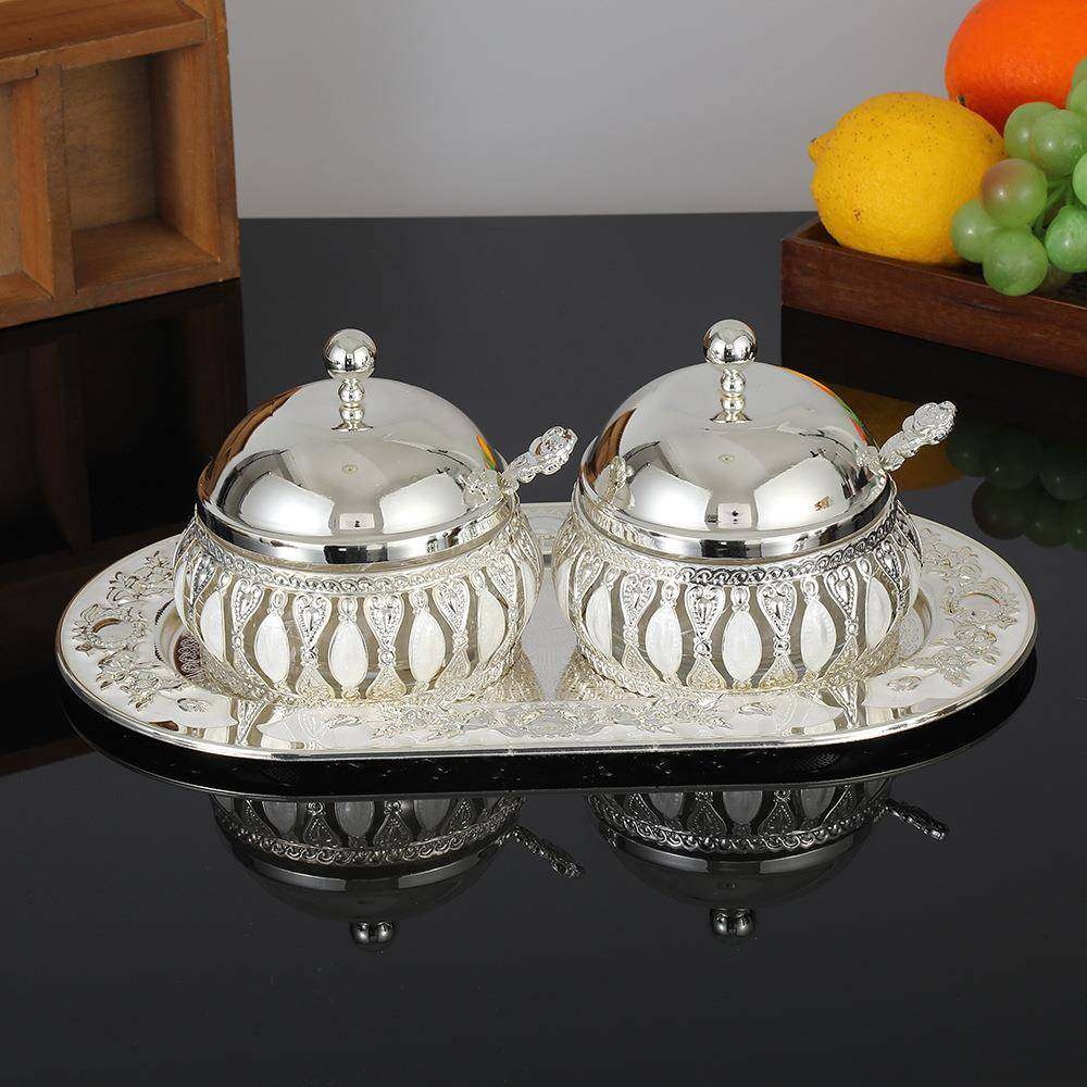 铁艺银色家用密封玻璃糖罐轻奢厨房套装调味罐味精收纳组合装调料,畜牧/养殖物资,畜牧/养殖器械,淘宝优惠券,粉丝福利购,淘宝优惠卷