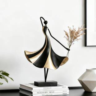 轻奢高档芭蕾舞女孩抽象艺术摆件装饰品家用电视柜酒柜高级感小众