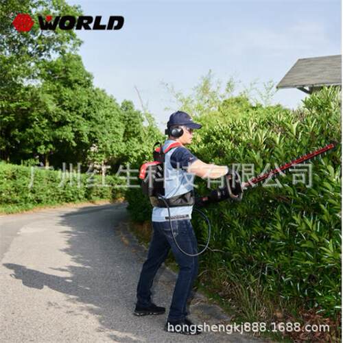 沃得WORLD背负式锂电绿篱机轻便WDL70-60V5A-01割灌机