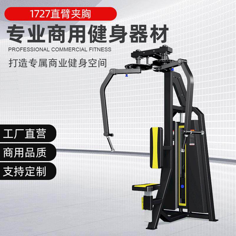 反飞鸟双臂交叉商用健身器械直臂夹胸训练器高位蝴蝶机室内扩胸