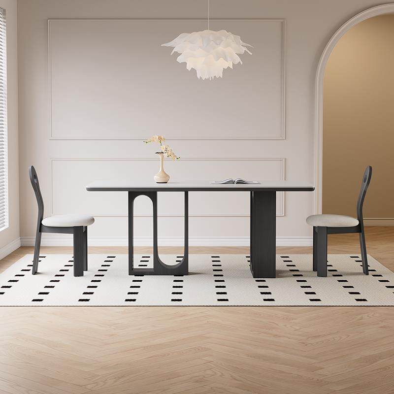 德利丰岩板餐桌家用小户型设计师新款法式复古风黑色实木餐桌,电子元器件市场,其它元器件,淘宝优惠券,粉丝福利购,淘宝优惠卷