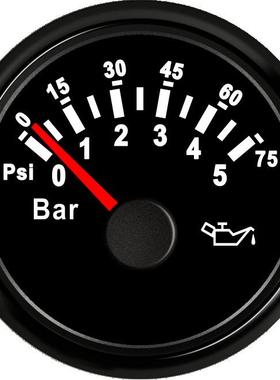 SJ系列DN52mm指针式油压表0-5bar柴油机船用工程车机械车房车