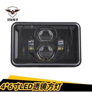 汽车LED大灯适用吉普切诺基213卡车货车4*6寸55W前照灯日行灯现货