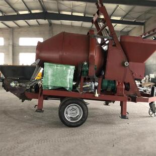 农村建房混凝土搅拌泵送一体机 40型搅拌拖泵CONCRETE MIXER PUMP
