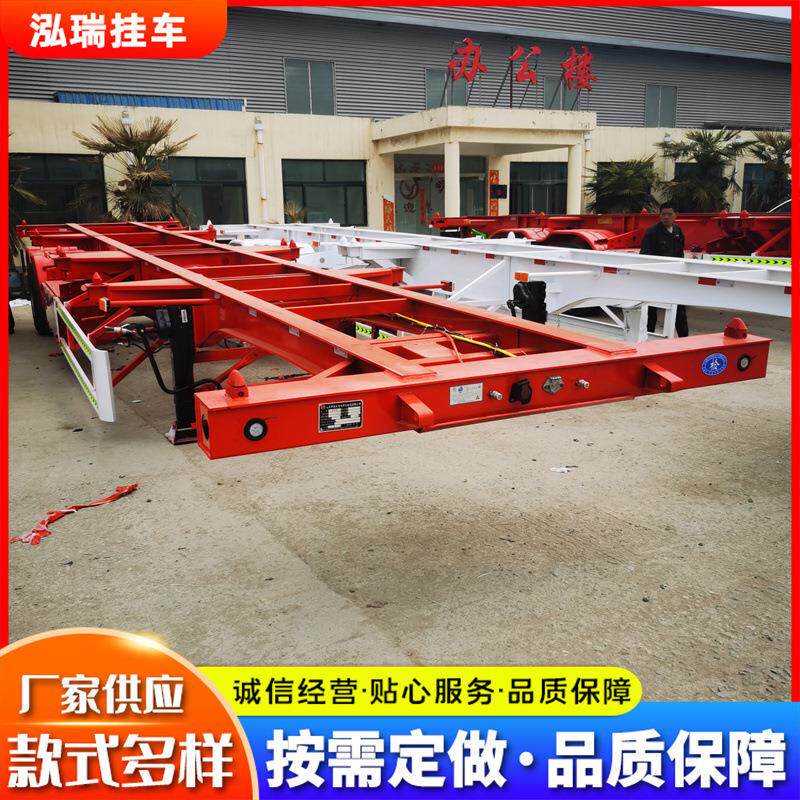 骨架半挂车 可出口半挂 出口非洲平板车 危险品骨架车