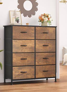 RYL布艺收纳抽屉置物柜卧室衣物玩具纳收储物柜柜客厅多功斗能柜