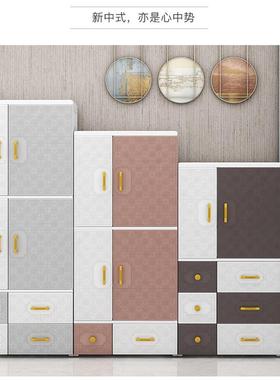 新中脚双开门挂衣抽屉FFK式宝加厚儿童高衣式柜家用简易组装宝小