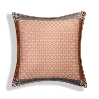 轻奢H马奶咖沙发装饰方软抱枕别色墅BRX客系厅装靠垫靠枕