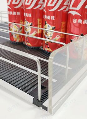 自动售货机超市货架重力滑道自重滑道冰柜货架滑道饮料推进器