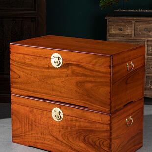 全香樟木实木储收箱子大号婚嫁物书字画868盒嫁妆婚结衣纳箱上锁