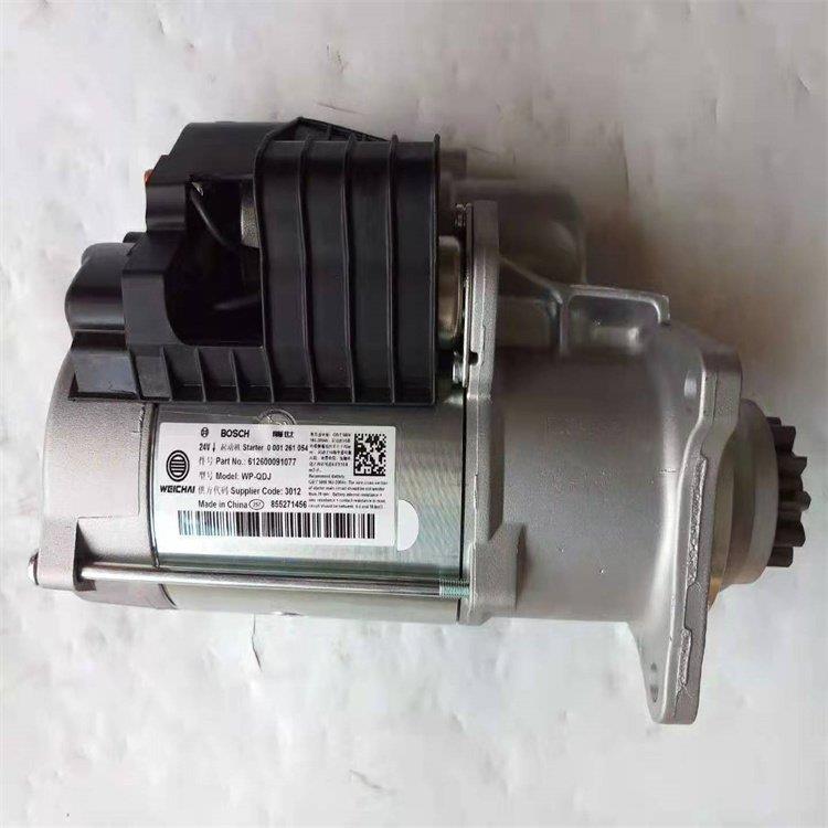 潍柴W2PVCA12发动机原厂电喷61060091077电起动机发机总成