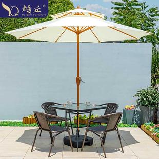 椅中柱伞户外庭院伞门商铺口阳摆摊太843阳伞室外桌带伞一楼小院