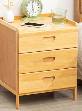 床简头柜子卧室家用小简约出租屋非实木置物架边收YOR纳床柜易型