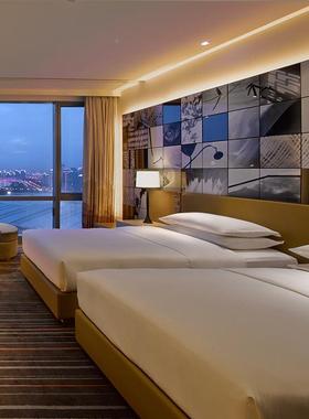 现代简约公寓单IGH人床酒店家具公间寓出标租房双人床套全木家具