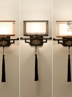 新灯中刺17132绣壁灯床头灯饰客厅背国景墙卧式室书房过道家用中