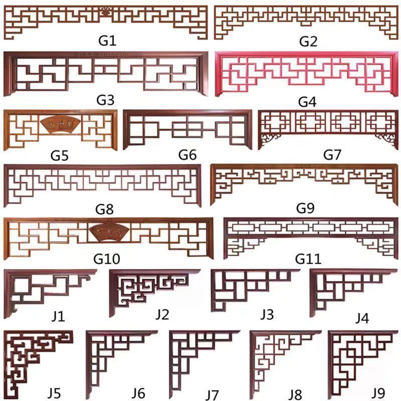 东阳木雕仿古门窗中式隔