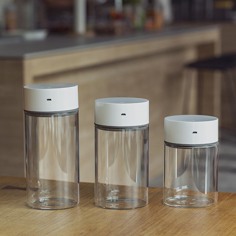 电动抽真b空玻璃密封罐食品级茶叶咖啡豆罐子奶粉储存瓶防潮保鲜