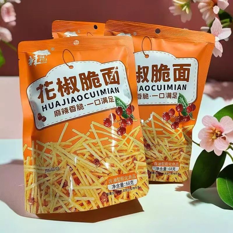 辣味花椒脆面网红怀旧解馋零食图片