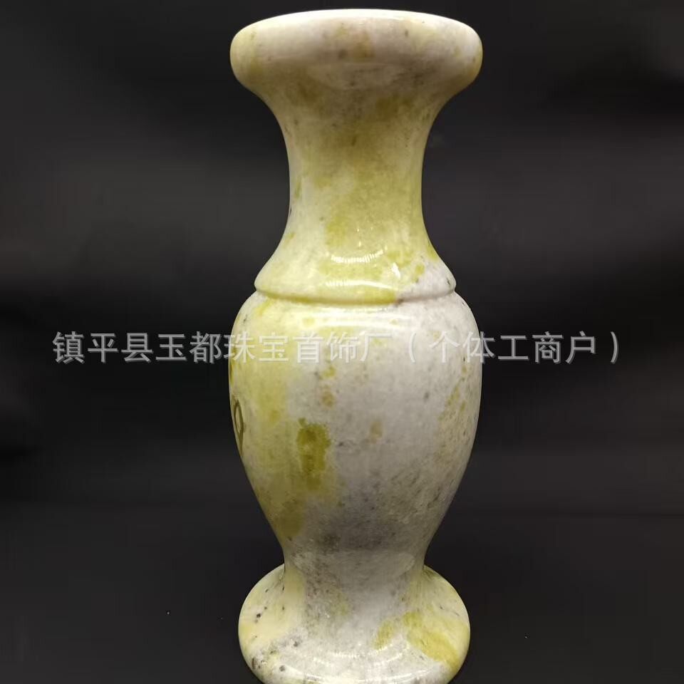 批发天然蓝田玉玉净瓶室内家居装饰蓝田玉花瓶摆件