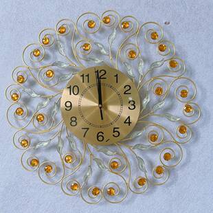 2023新款轻奢创意挂钟客厅餐厅现代高档装饰钟表网红大气挂墙时