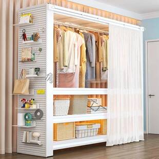 货架衣柜家用钢制落地置物架易组装出租房开放收纳架卧室