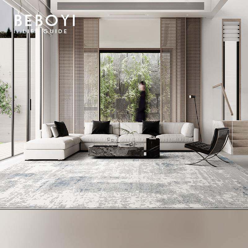 北博亿地毯客厅轻奢高级感蓝色酒店样板间现代简约沙发茶几毯