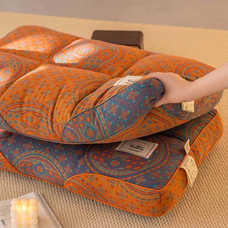 全棉A类色织提花枕芯纯棉立体枕头单人成人舒适家用柔软睡枕,纺织面料/辅料/配套,纺织机械配件,淘宝优惠券,粉丝福利购,淘宝优惠卷