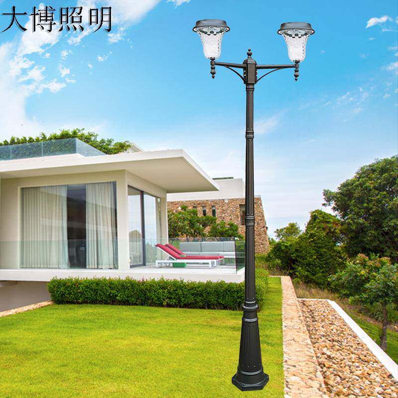 LED景观灯压铸铝欧式太阳能庭院灯光伏户外园林广场装饰
