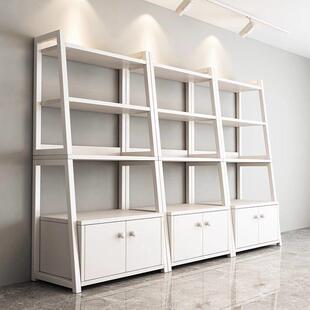 书架柜书架架置物物柜新款储加高书柜卧室置物架落al123地式书梯