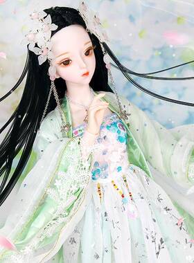 德胜子衿德梦童话真仿关节女孩分娃换装古风娃娃必必胜DF18404女