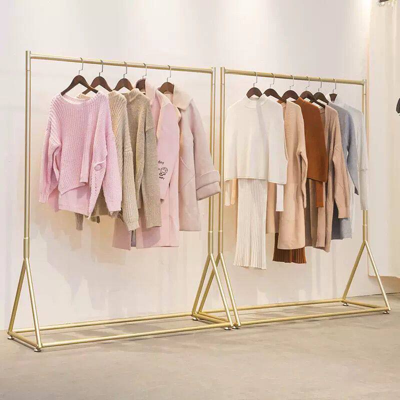 服装店展示架落地式铁艺货架童装女装衣专用挂衣架直播间陈列架