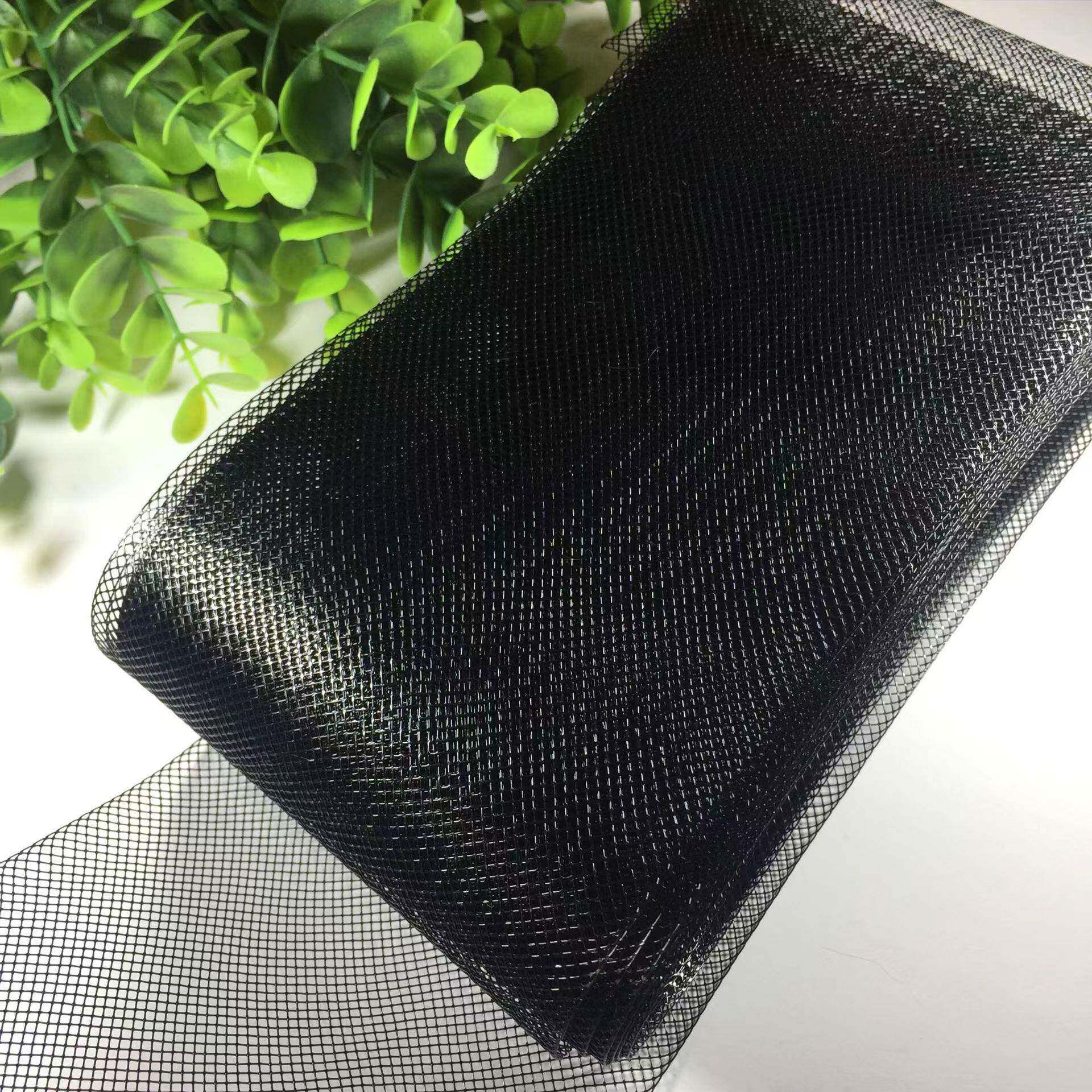 17c黑透明鱼带婚纱礼服舞蹈裙CKW下摆裙衬m骨弹白力网纱服装辅料