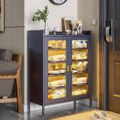 鞋 SUN架家用大容量钢制入户玄关柜内门口纳收柜简约带锁多 柜DYZJ