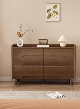 全实木卧大室斗收纳柜主卧床尾柜斗柜客厅PGN九储物柜靠墙容量五