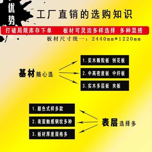 工厂直销MDF中高密度板E1级中纤板黑色贴面碳纤纹台面电竞桌面板