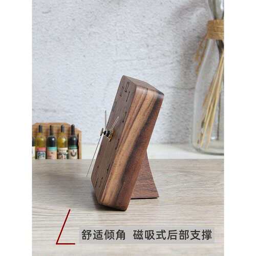 实木台式座钟家用客厅摆放桌面台钟现代简约卧室钟表静音