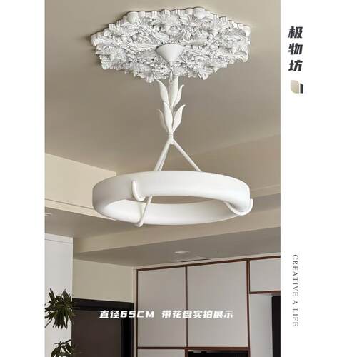 法式Athena Calderone复古石膏客厅吊灯设计师轻奢别墅卧室餐厅灯