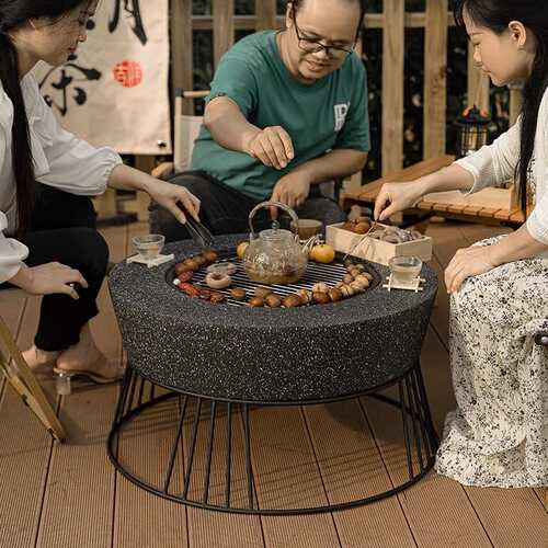 烧烤炉烤火炉子烧炭火炉烧烤桌围炉煮茶家用炭火炉室内取暖炭火盆